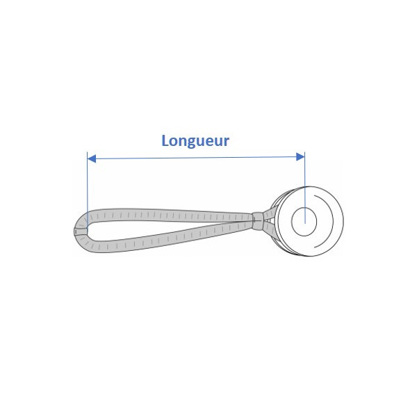 Loop Dyneema sur Anneau Friction Wichard ou Antal