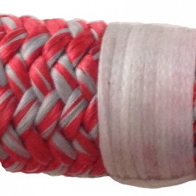 Ligature simple avec fil à surlier sur cordage