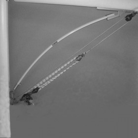 Boomkicker en position courbée