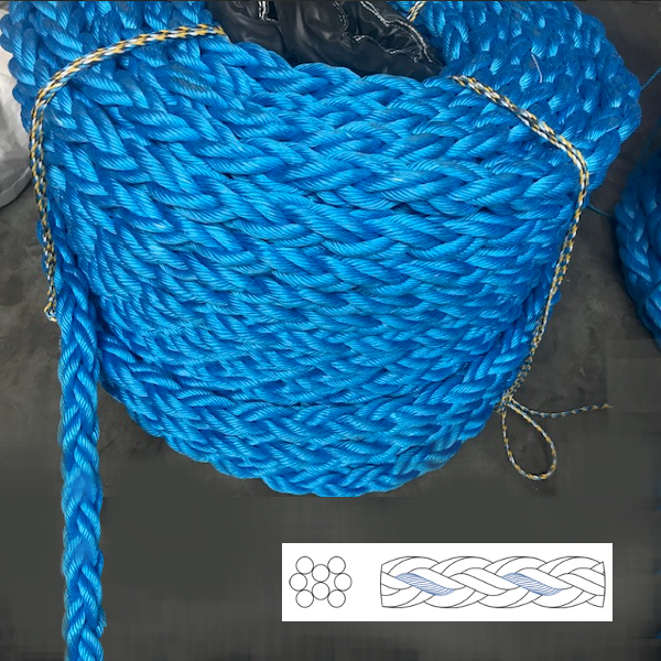 Aussières polypropylène 8 torons avec boucles